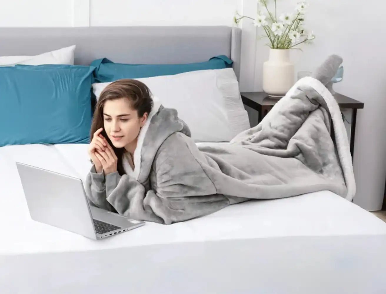 Snuggle Shell Giant Blanket Hoodie – Cozy Oversized Winter Fleece with Sleeves - Let There Be Cute