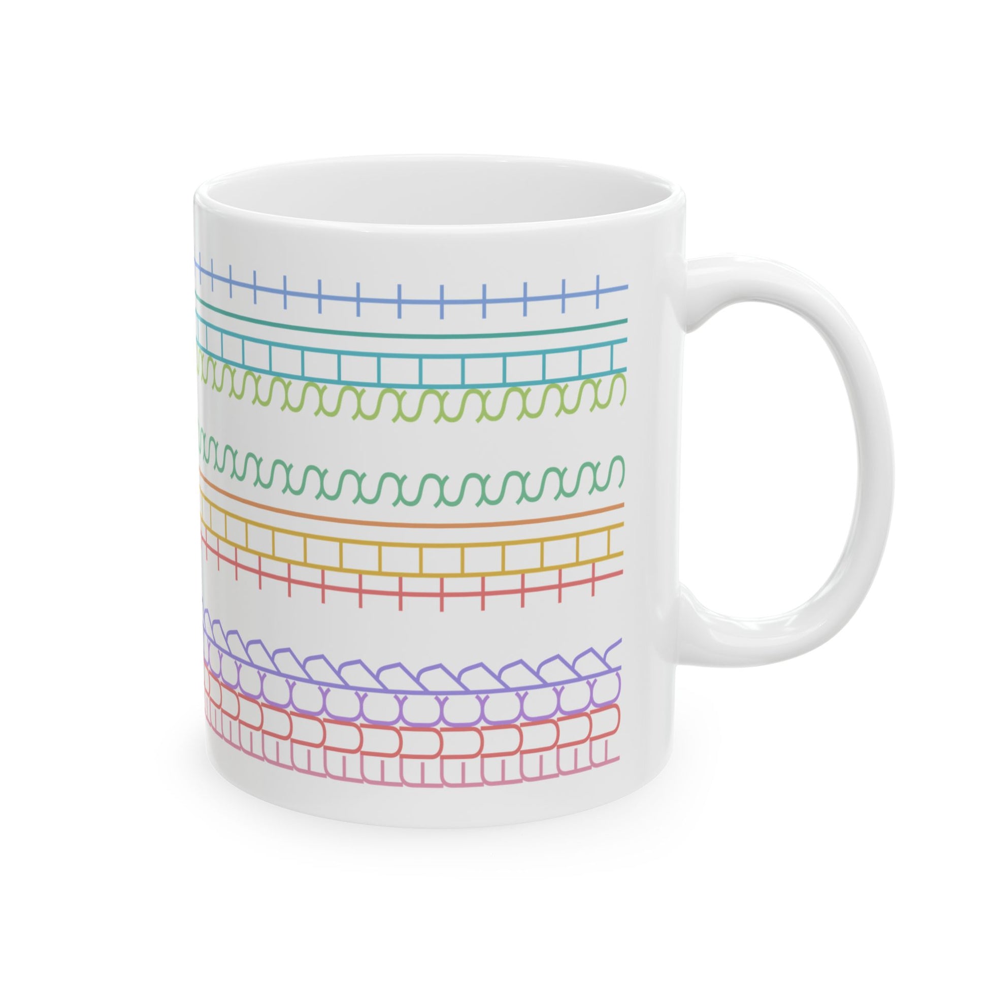 Rainbow Rant Pattern Mug – Hidden “Fck This Sht” Message - Let There Be Cute