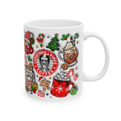 Christmas Vibes 3D Doodle Mug - Let There Be Cute