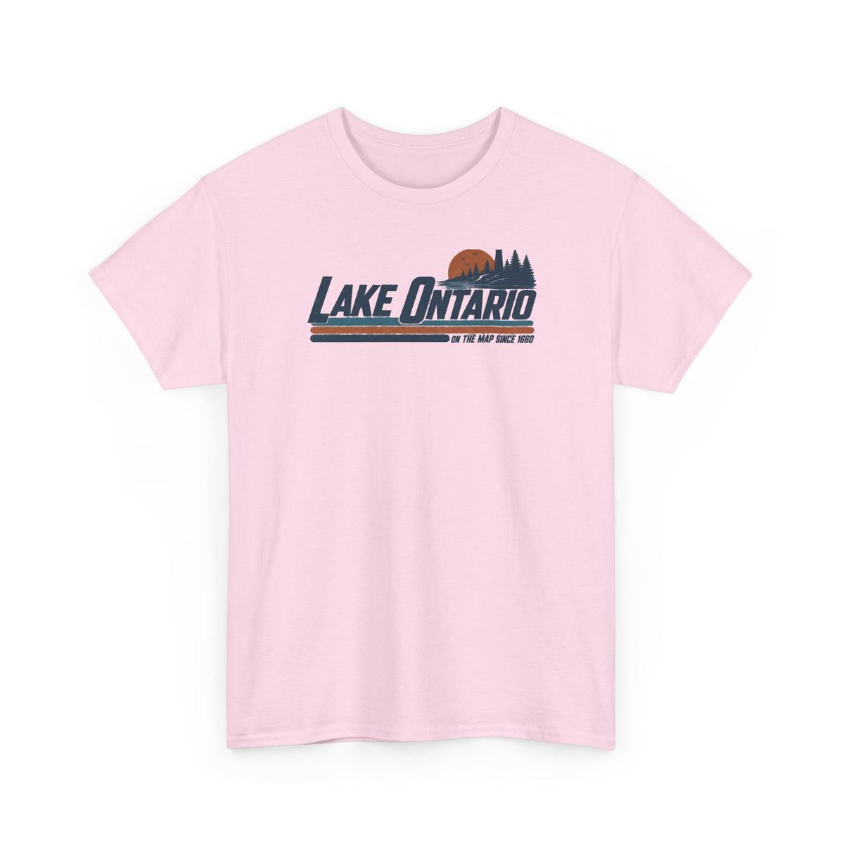Lake Ontario “On the Map Since 1660” Retro T-Shirt - Let There Be Cute Lake Ontario gift shirt for Great Lakes and lake life lovers