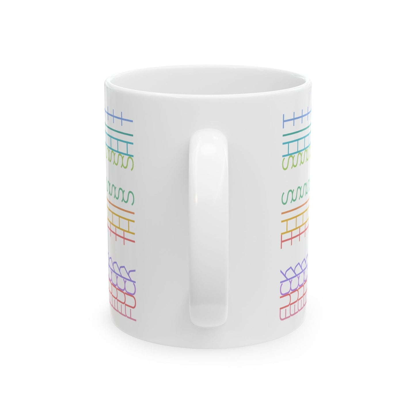 Rainbow Rant Pattern Mug – Hidden “Fck This Sht” Message - Let There Be Cute