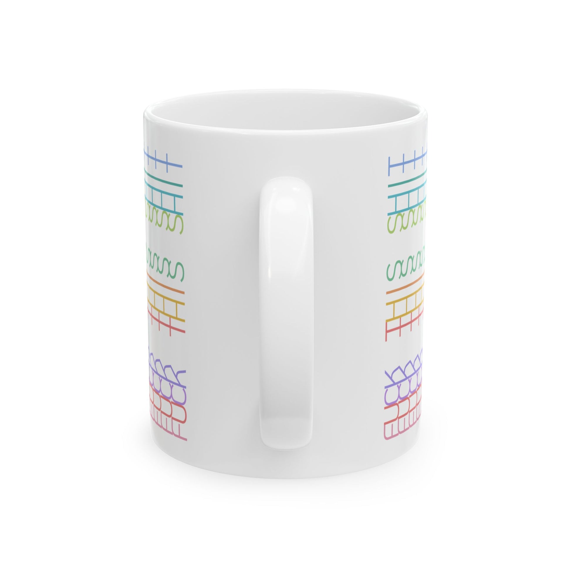 Rainbow Rant Pattern Mug – Hidden “Fck This Sht” Message - Let There Be Cute