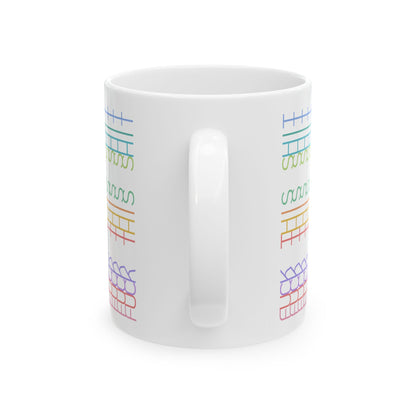Rainbow Rant Pattern Mug – Hidden “Fck This Sht” Message - Let There Be Cute