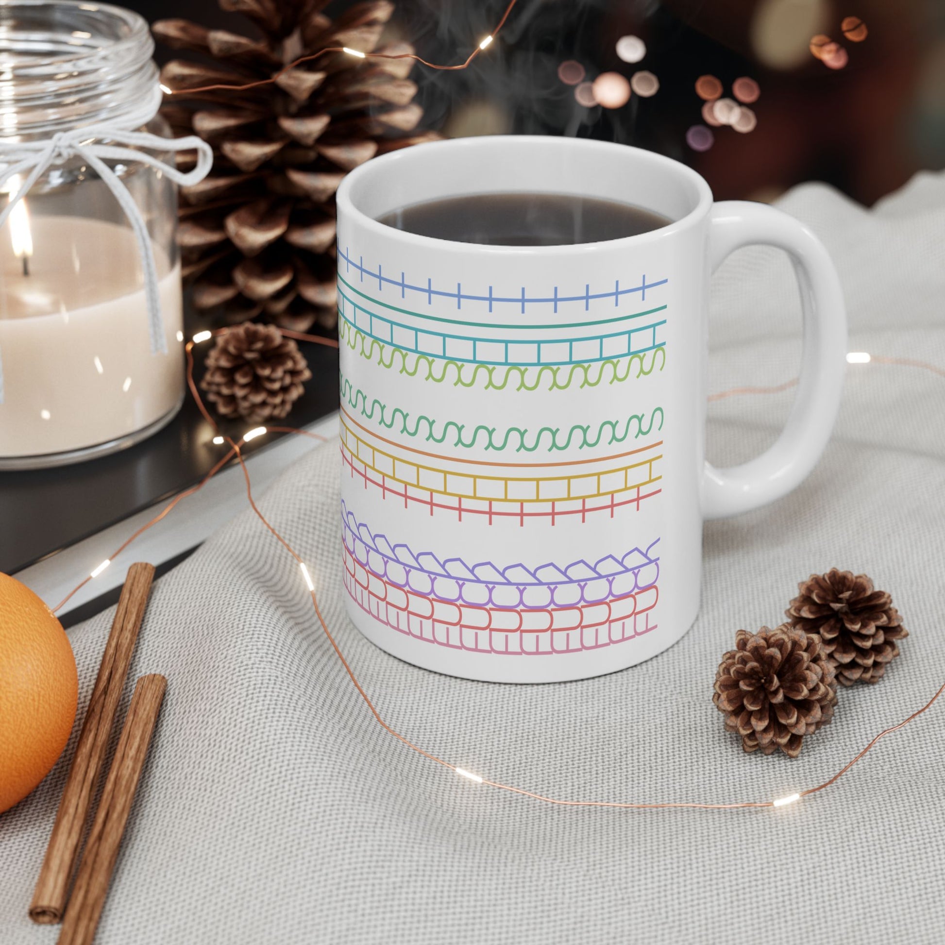 Rainbow Rant Pattern Mug – Hidden “Fck This Sht” Message - Let There Be Cute