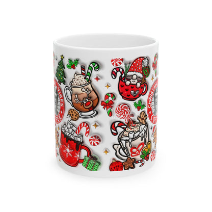 Christmas Vibes 3D Doodle Mug - Let There Be Cute