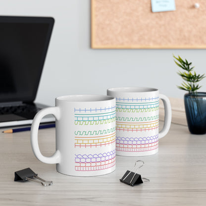 Rainbow Rant Pattern Mug – Hidden “Fck This Sht” Message - Let There Be Cute