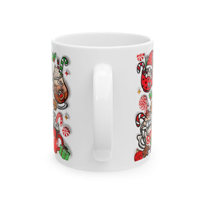 Christmas Vibes 3D Doodle Mug - Let There Be Cute