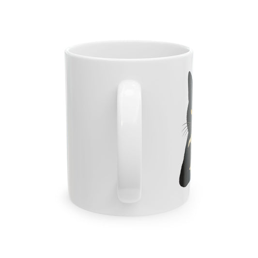 Is He Dead Yet? Black Cat Mug – Funny Sarcastic Political Coffee Mug - Let There Be Cute
