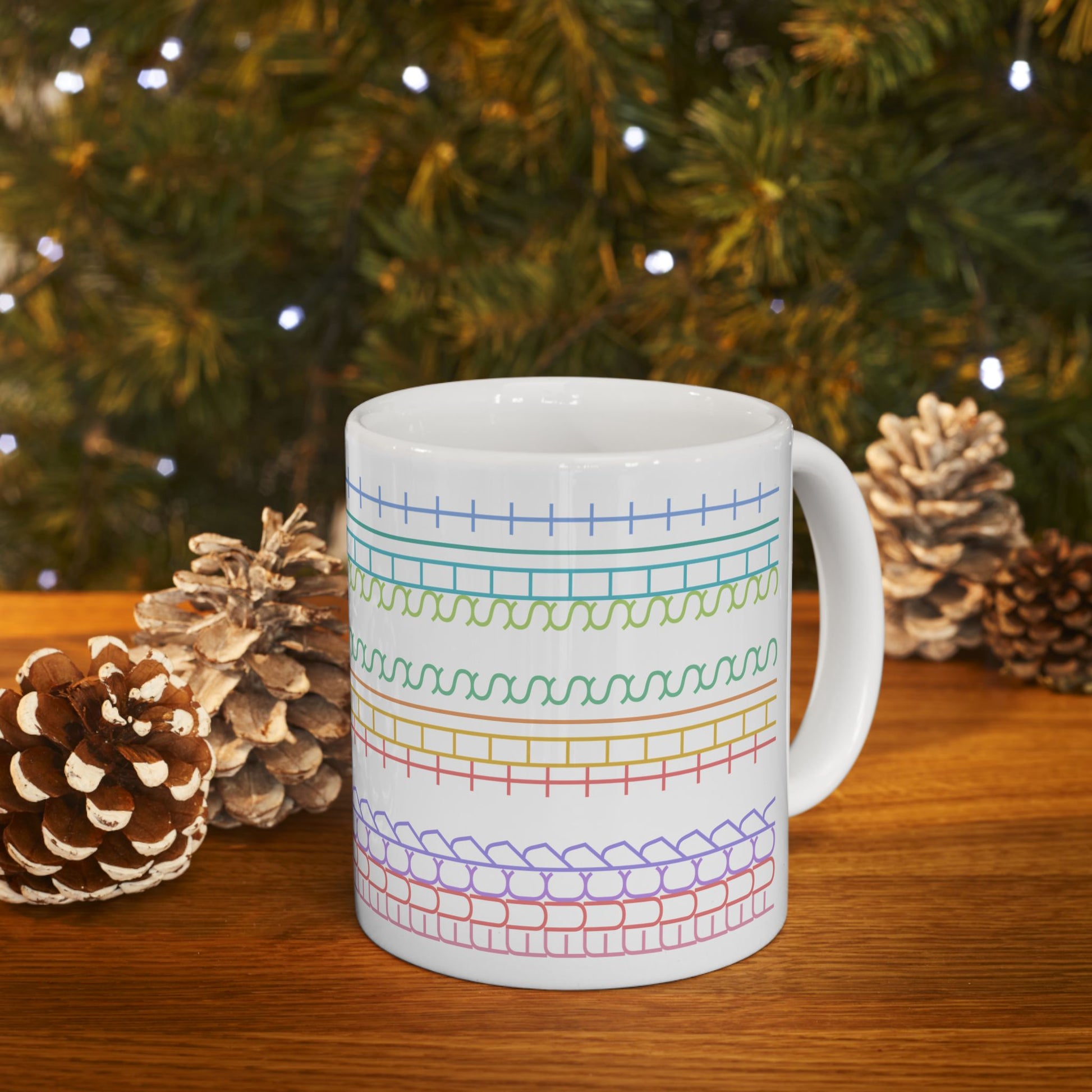 Rainbow Rant Pattern Mug – Hidden “Fck This Sht” Message - Let There Be Cute