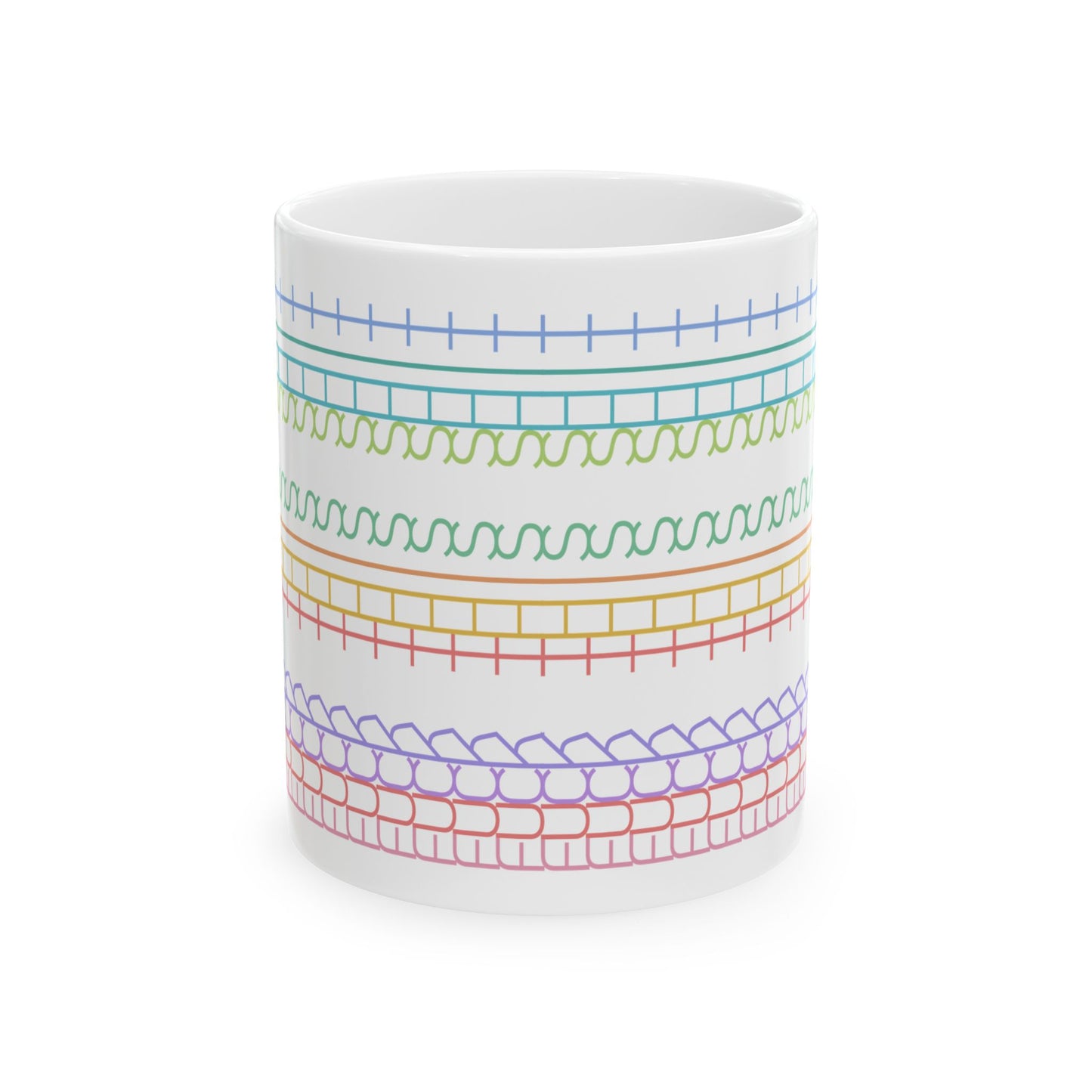 Rainbow Rant Pattern Mug – Hidden “Fck This Sht” Message - Let There Be Cute