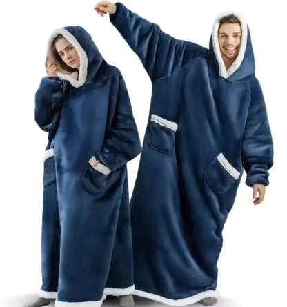 Snuggle Shell Giant Blanket Hoodie – Cozy Oversized Winter Fleece with Sleeves - Let There Be Cute