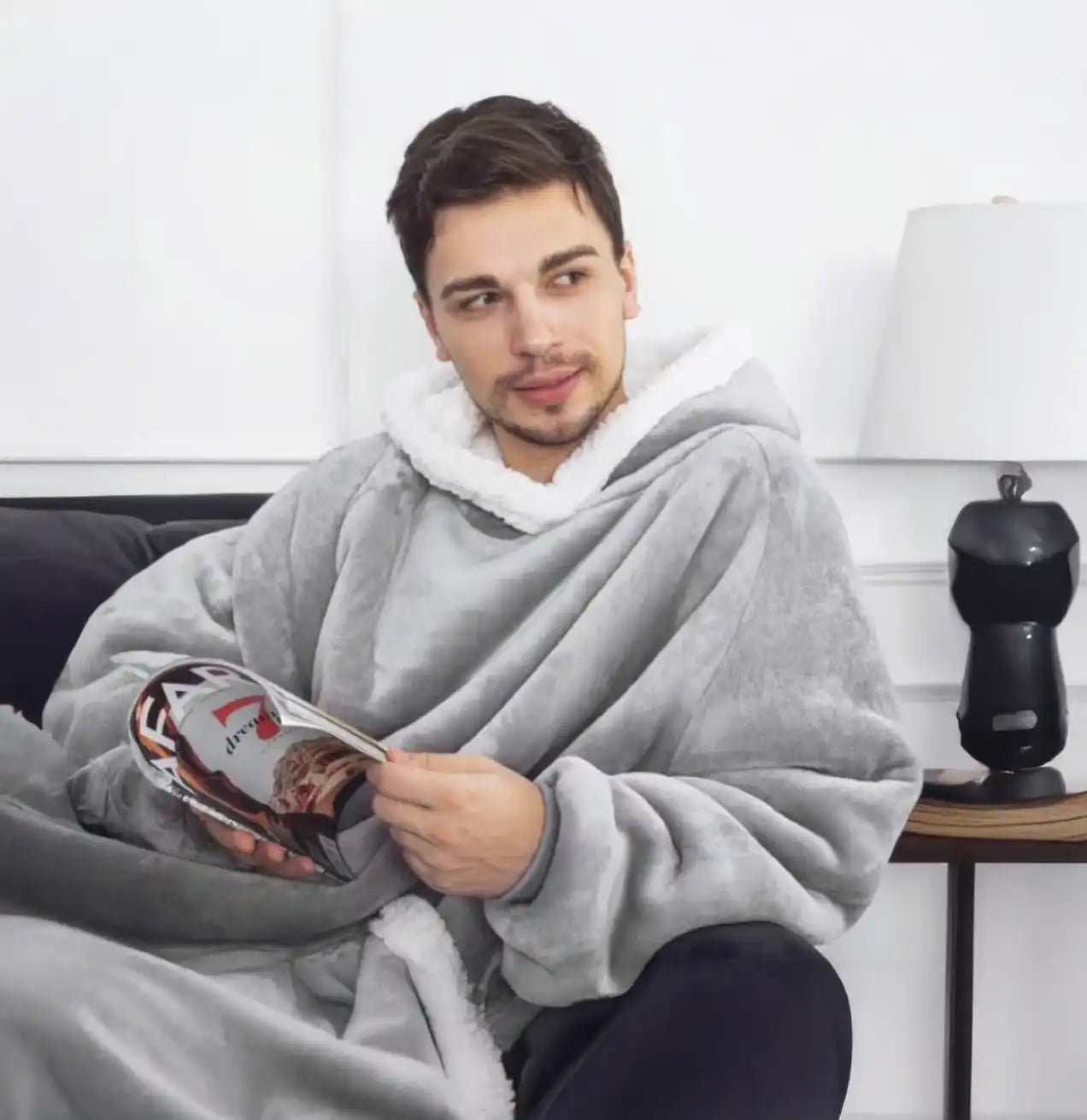 Snuggle Shell Giant Blanket Hoodie – Cozy Oversized Winter Fleece with Sleeves - Let There Be Cute