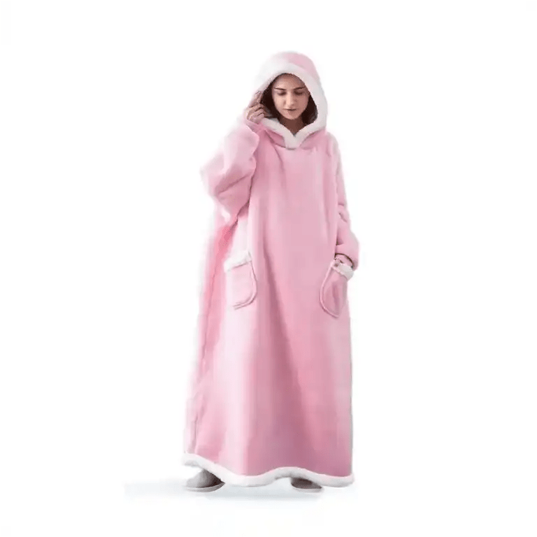 Snuggle Shell Giant Blanket Hoodie – Cozy Oversized Winter Fleece with Sleeves - Let There Be Cute