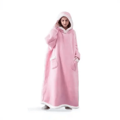 Snuggle Shell Giant Blanket Hoodie – Cozy Oversized Winter Fleece with Sleeves - Let There Be Cute