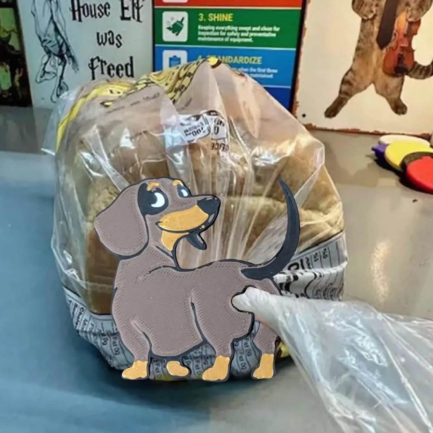 Dachshund Doggy Butt Bread Clip