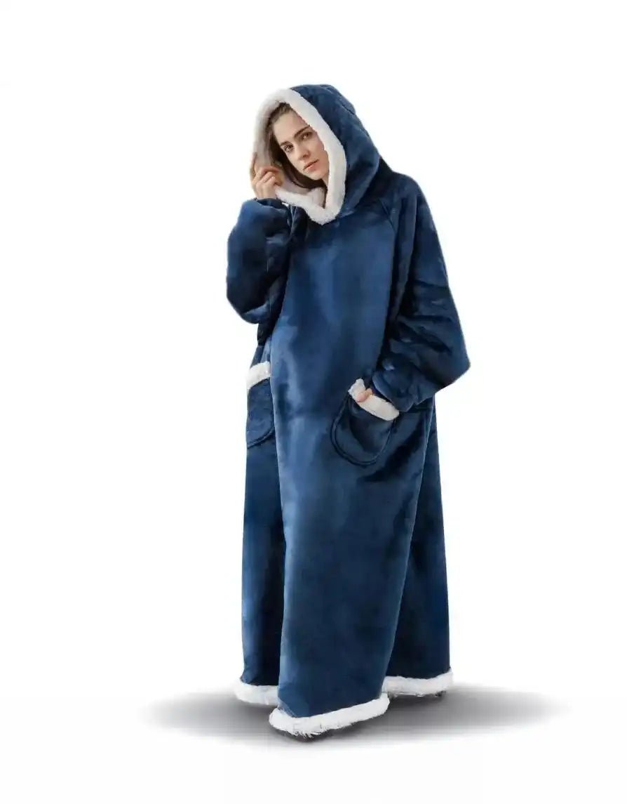 Snuggle Shell Giant Blanket Hoodie – Cozy Oversized Winter Fleece with Sleeves - Let There Be Cute