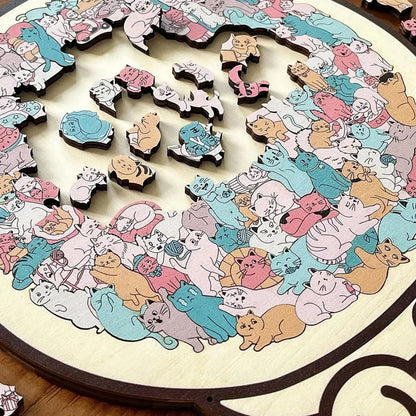 Cat - astrophe Puzzle – 135 Pieces of Feline Mayhem - Let There Be Cute