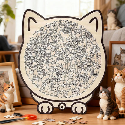 Cat - astrophe Puzzle – 135 Pieces of Feline Mayhem - Let There Be Cute