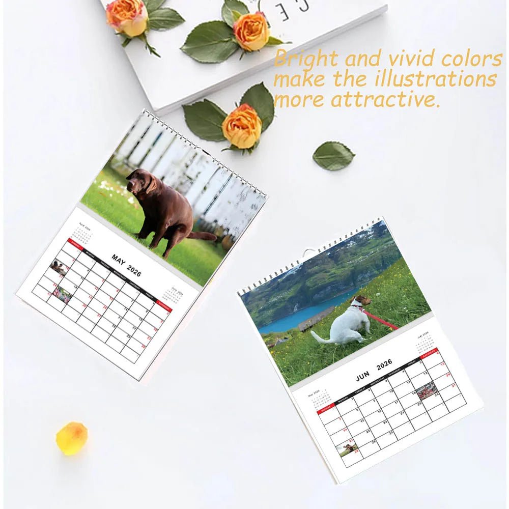 Dogs Pooping in Beautiful Places – 2026 Wall Calendar - Let There Be Cute