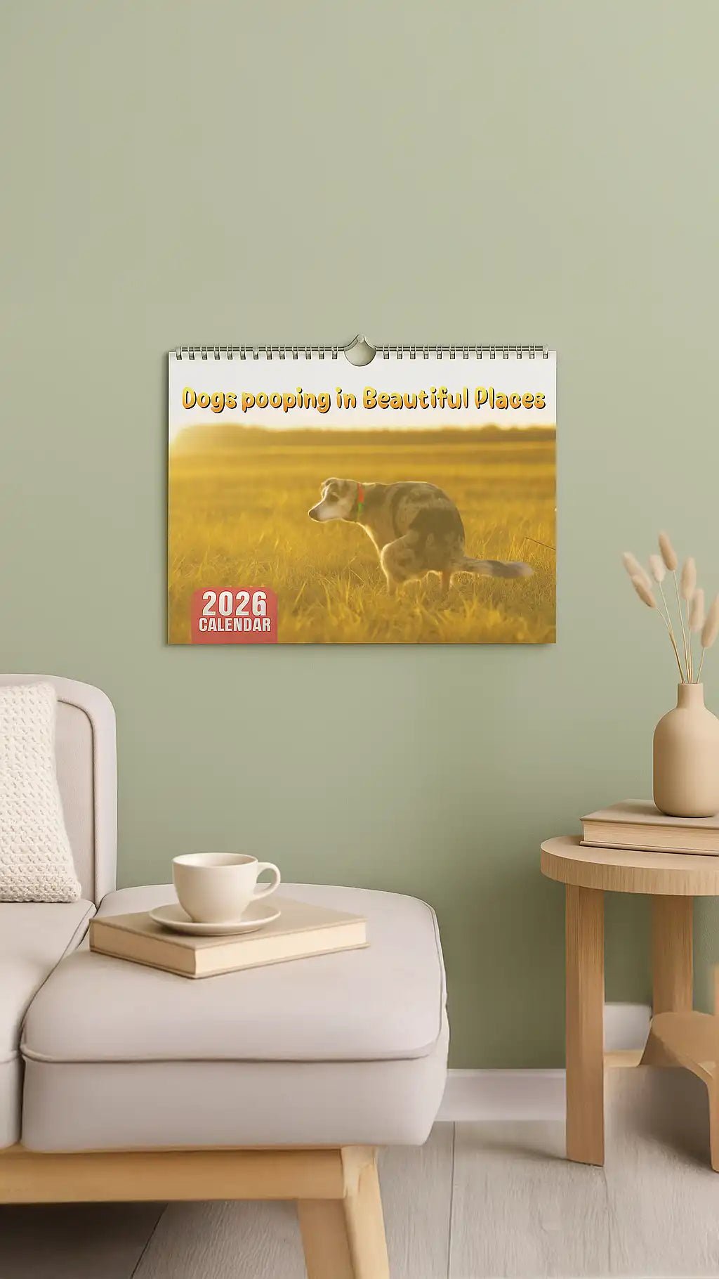Dogs Pooping in Beautiful Places – 2026 Wall Calendar - Let There Be Cute