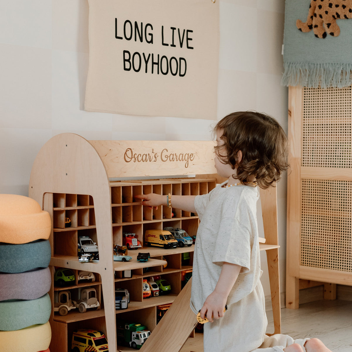 Little Driver’s Handmade Wooden Car Garage - Let There Be Cute