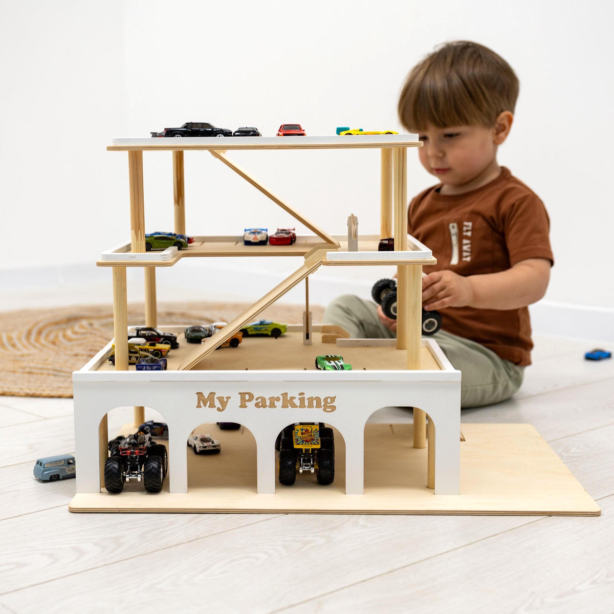 Little Driver’s Handmade Wooden Car Garage - Let There Be Cute