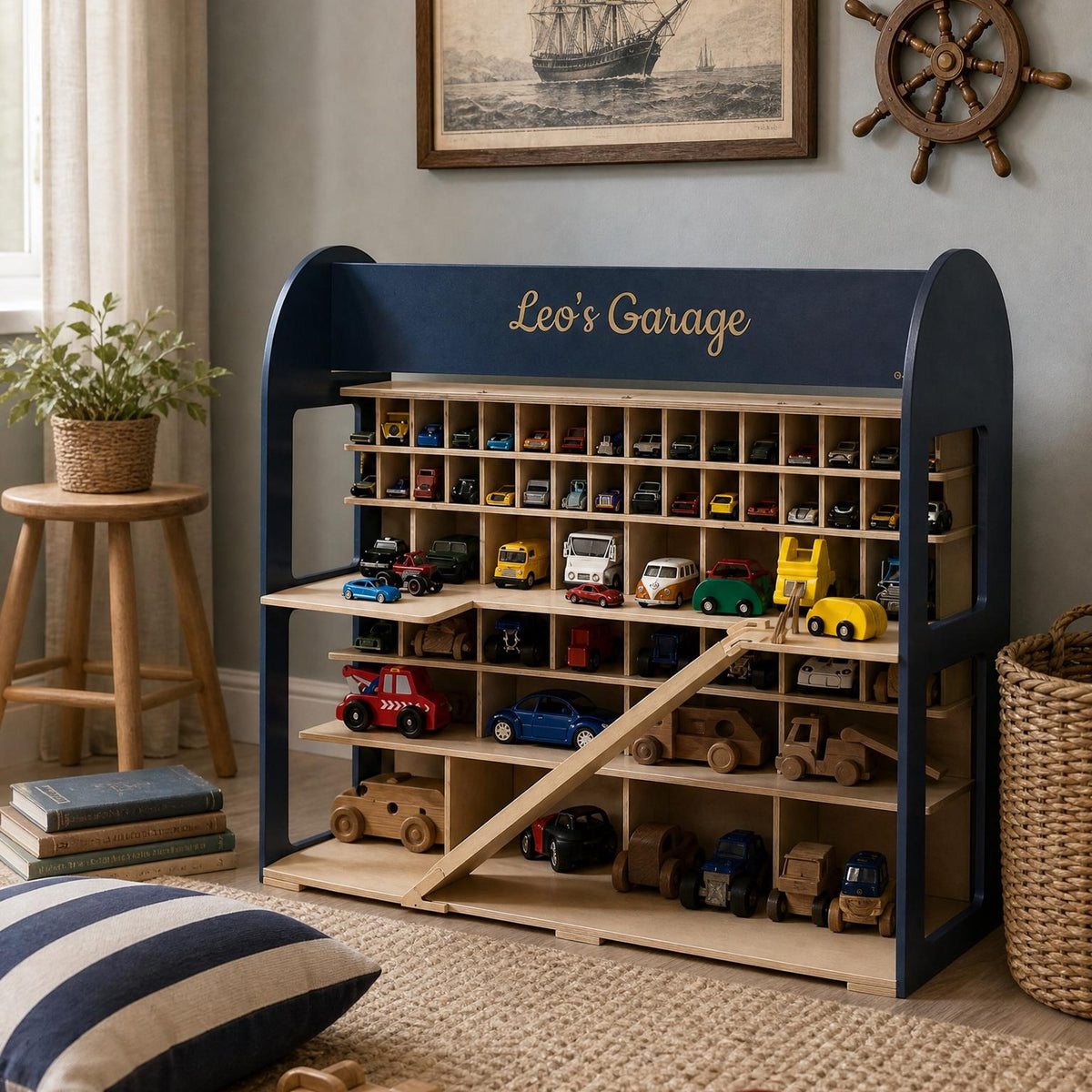 Little Driver’s Handmade Wooden Car Garage - Let There Be Cute