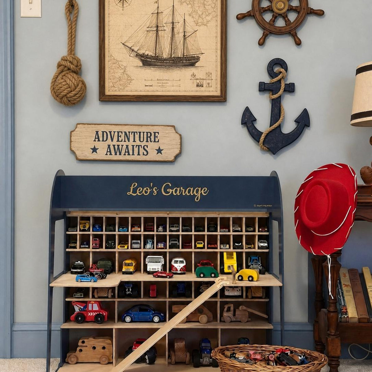 Little Driver’s Handmade Wooden Car Garage - Let There Be Cute
