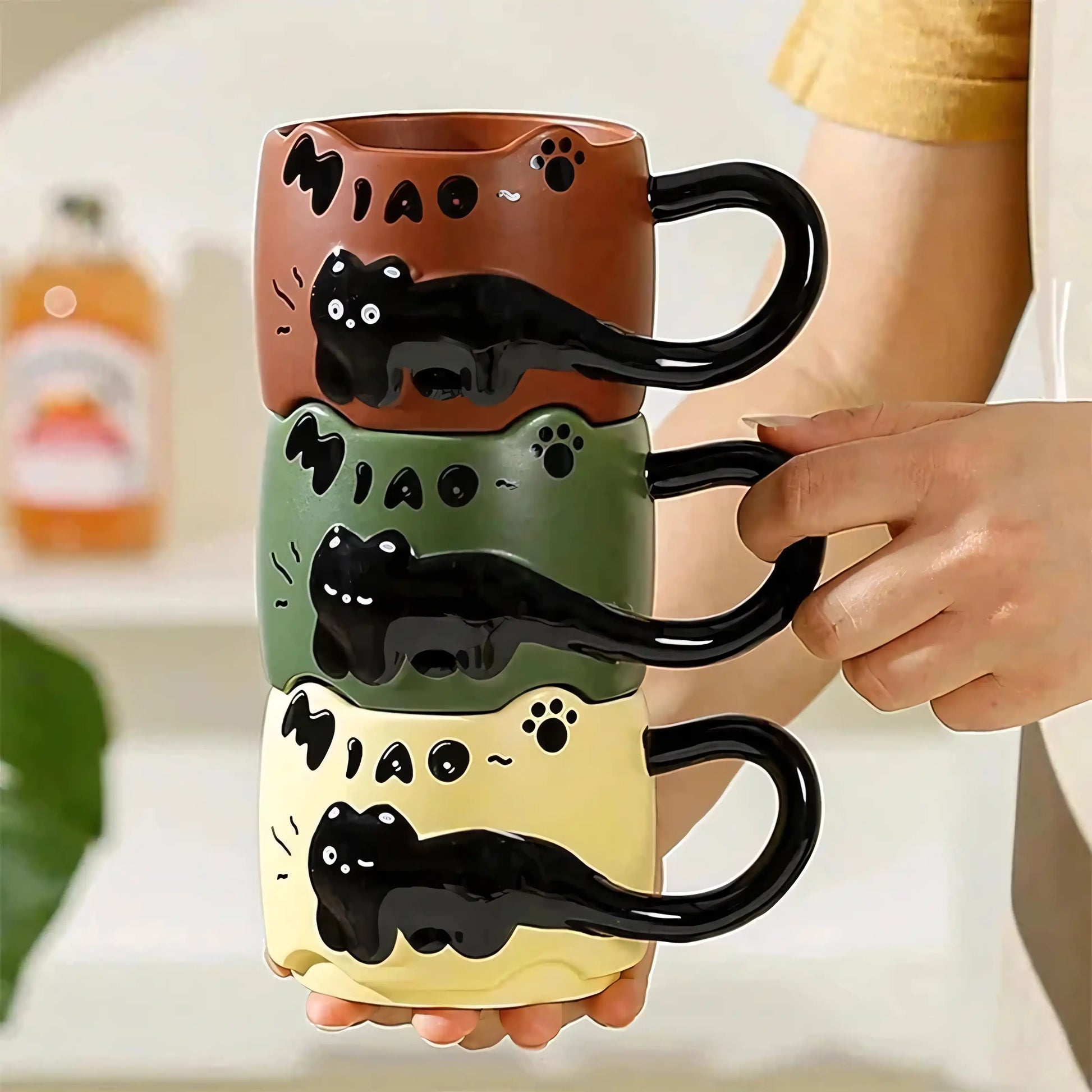 Miao Chaos Stackable Cat Mugs - Let There Be Cute