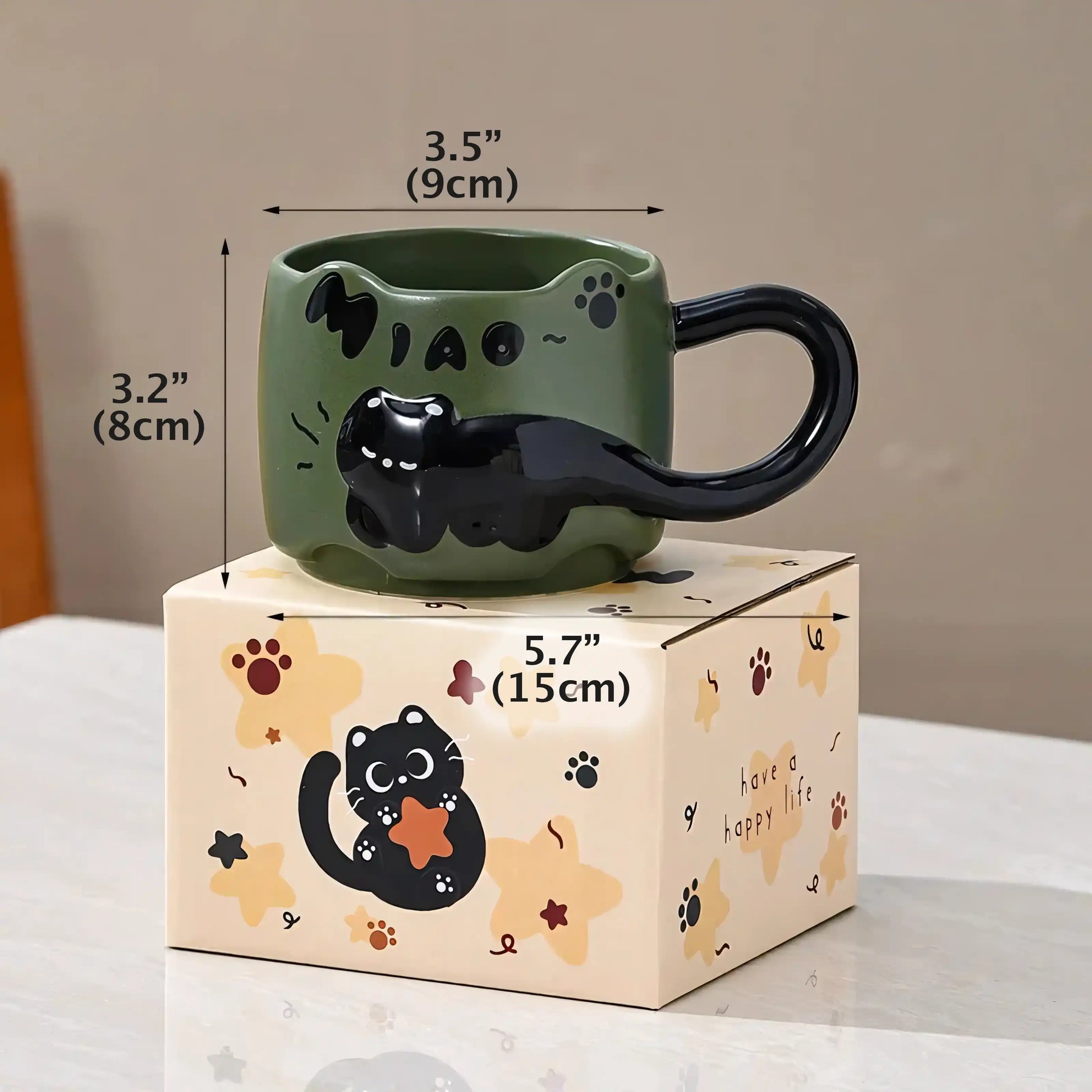 Miao Chaos Stackable Cat Mugs - Let There Be Cute
