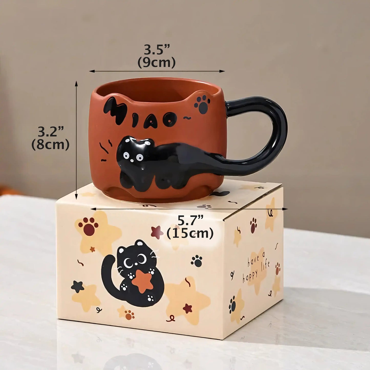 Miao Chaos Stackable Cat Mugs - Let There Be Cute